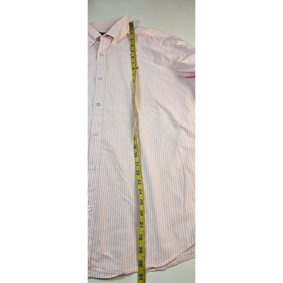 Vineyard Vines whale XL light pink striped long sleeve work button up preppy - Picture 7 of 7